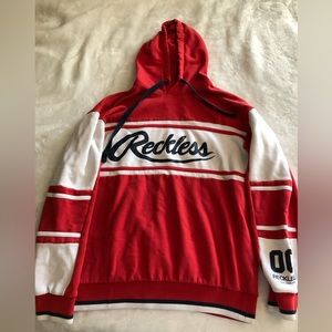 Young and reckless pullover hoodie